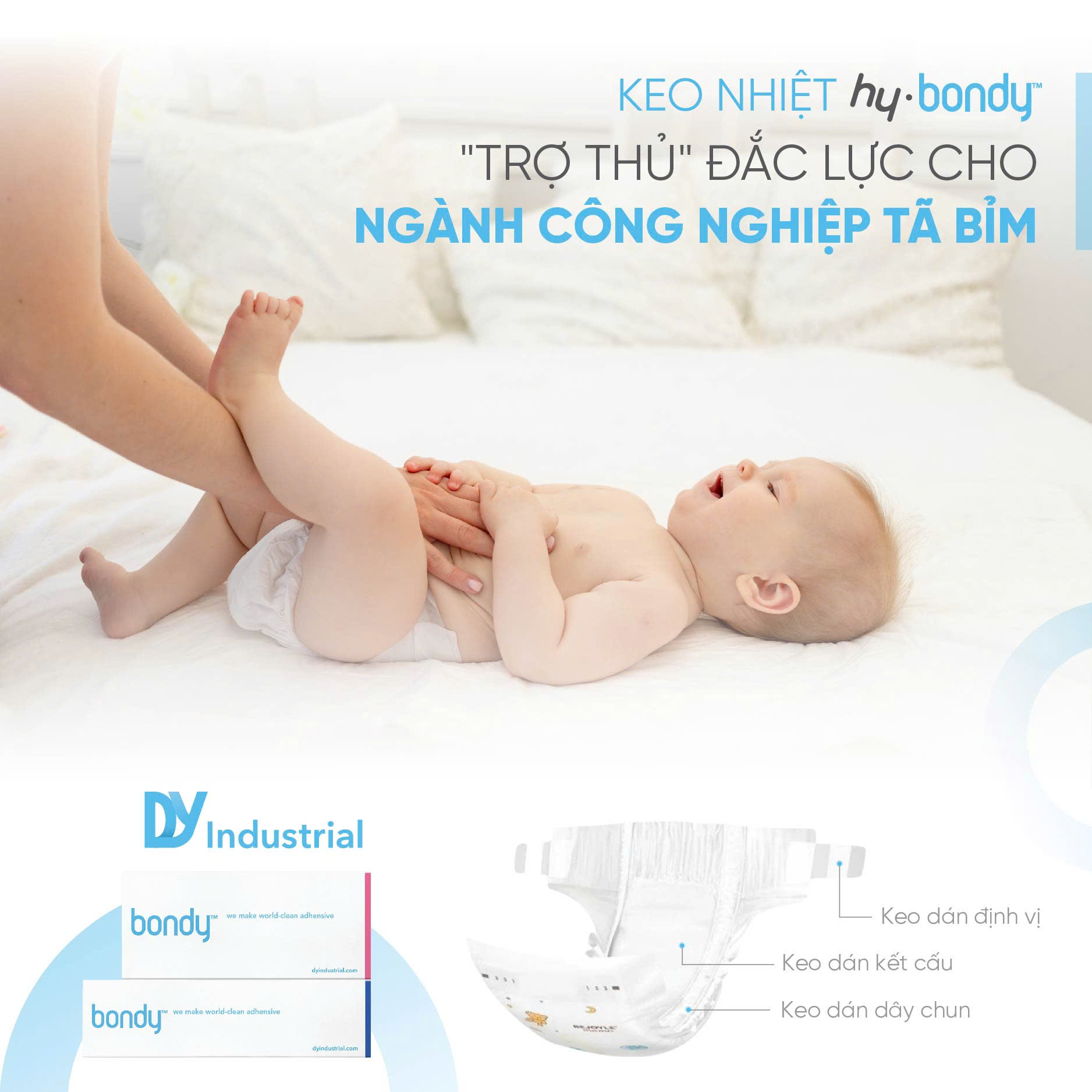 keo nhiệt cho ngành tã bỉm
